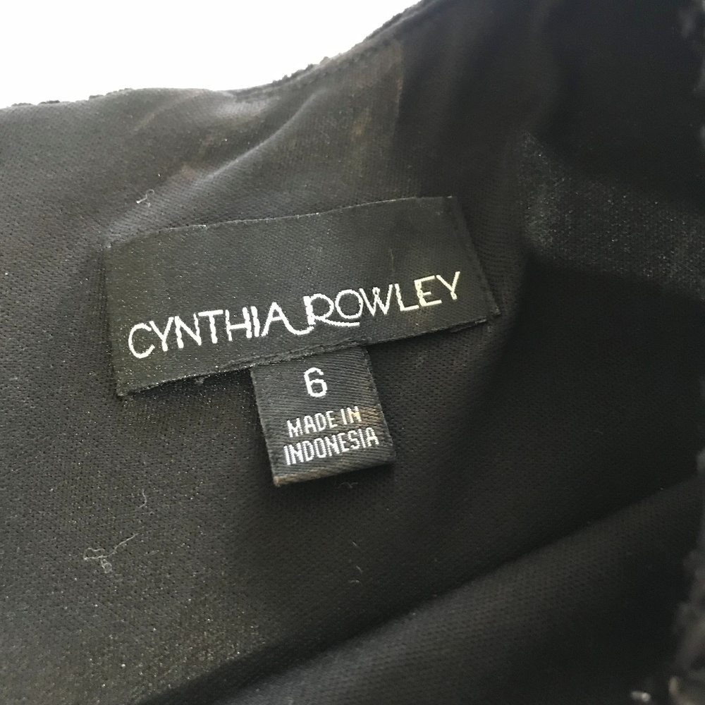 Cynthia Rowley Black Sparkly Striped Dress - Picture 4 of 8